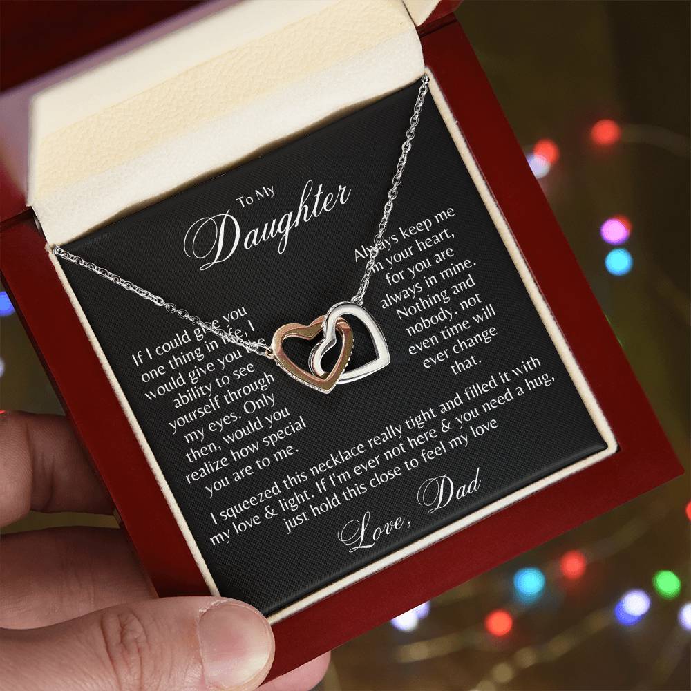 To My Daughter, Through My Eyes, Never Ending Love Necklace