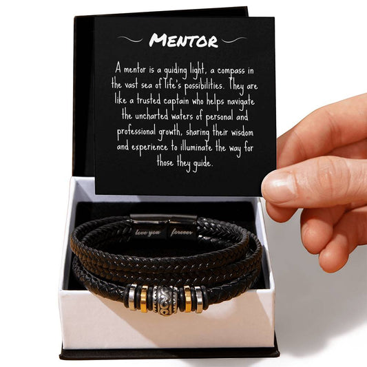 Mentor Bracelet Encouragement Gift Inspirational Motivational Jewelry