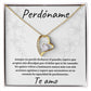 Perdoname Message Card, Forever Love Necklace, Spanish