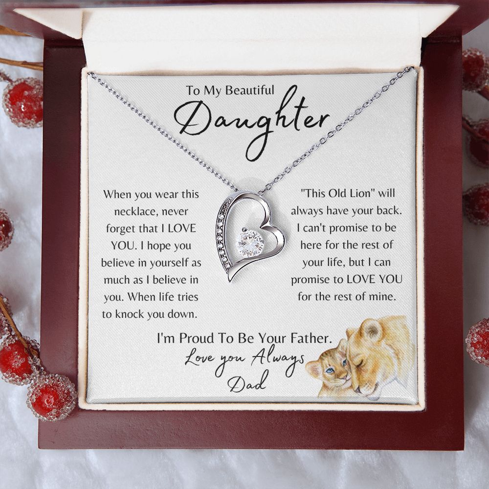 To My Daughter | Old Lion | Forever Love Necklace