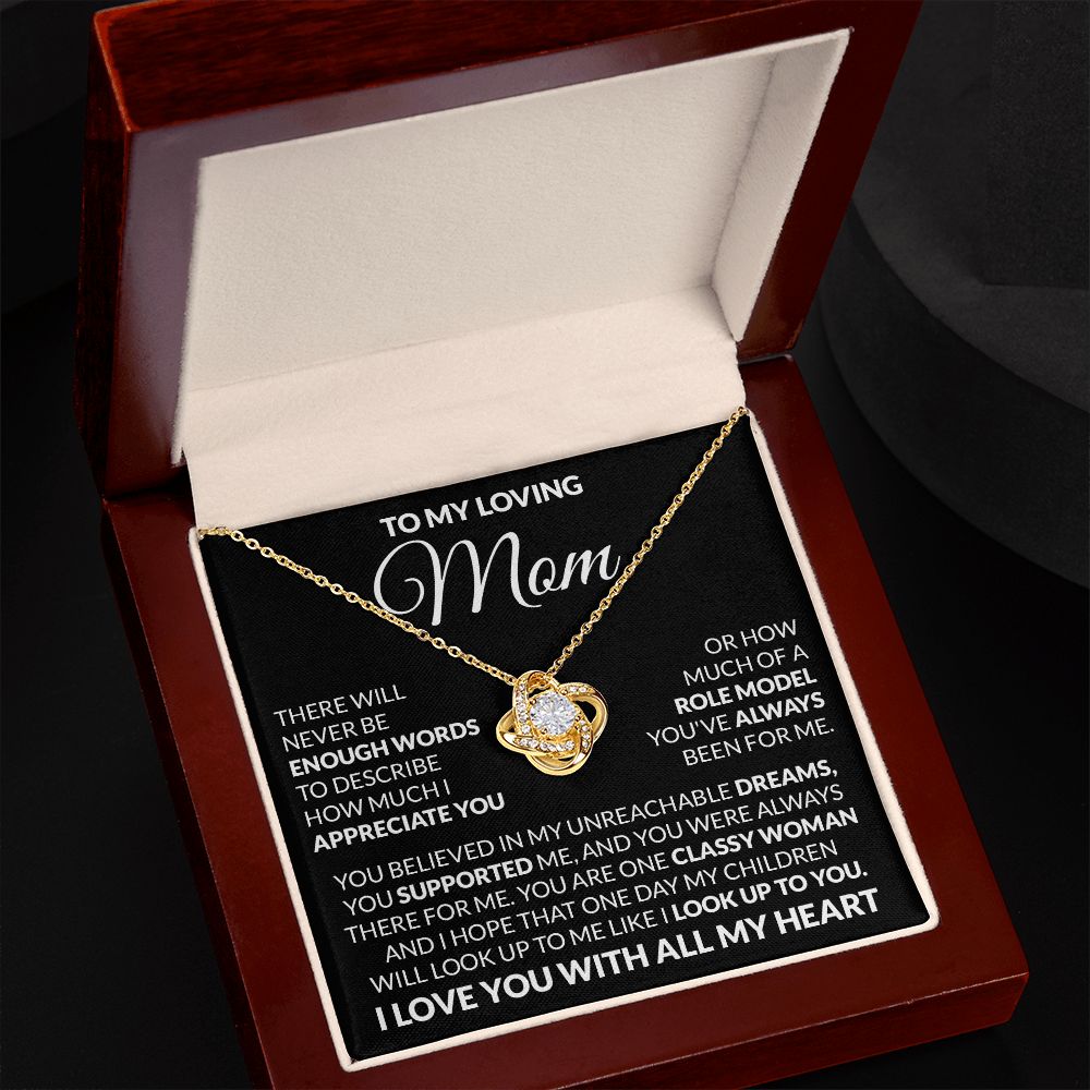 To My Mom | Enough Words | Love Knot Necklace