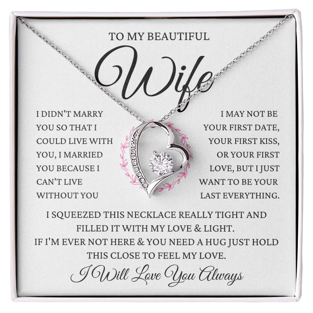 To My Wife | Flower Ring | Forever Love Necklace | Valentines Day Gift