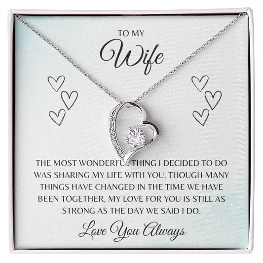 To My Wife | I Do | Forever Love Necklace