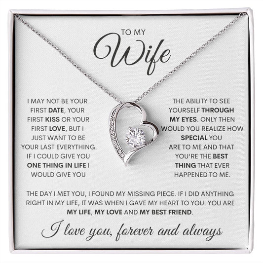 To My Wife | Last Everything | Forever Love Necklace | Valentine Gift