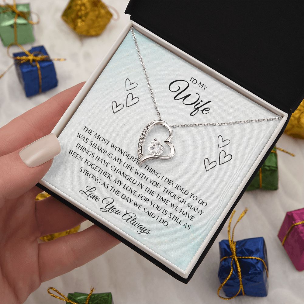 To My Wife | I Do | Forever Love Necklace