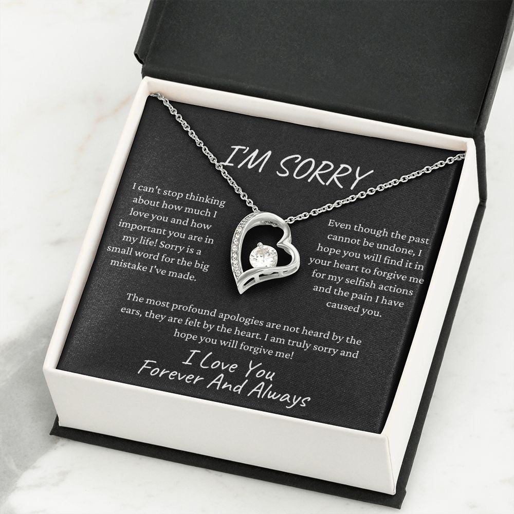 I'm Sorry I Love You | Forever Love Necklace BK