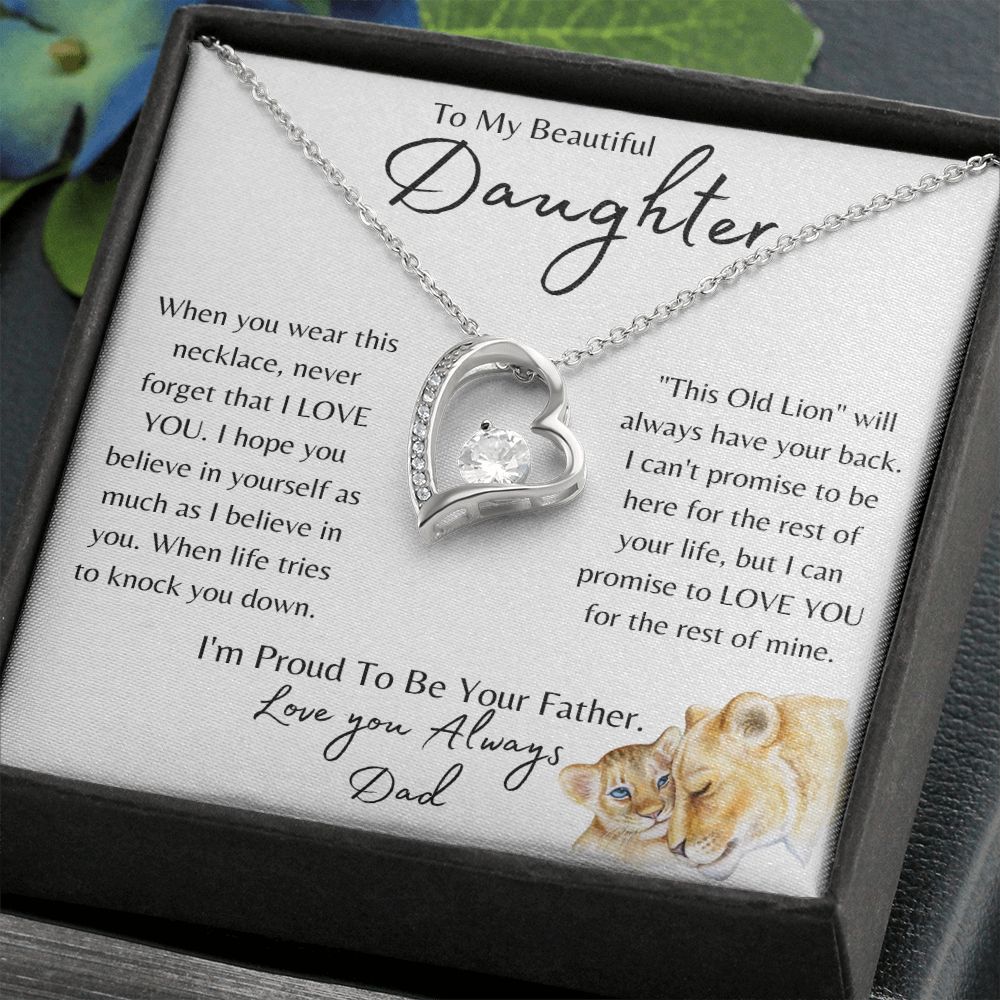 To My Daughter | Old Lion | Forever Love Necklace