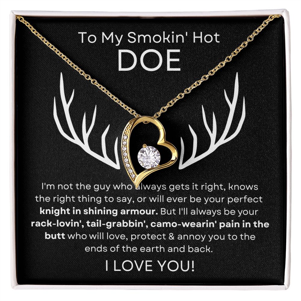 Wife Soulmate Girlfriend | Doe | Forever Love Necklace | Valentine Gift