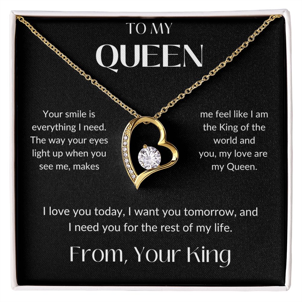 To My Queen | Wife Soulmate | Forever Love Necklace
