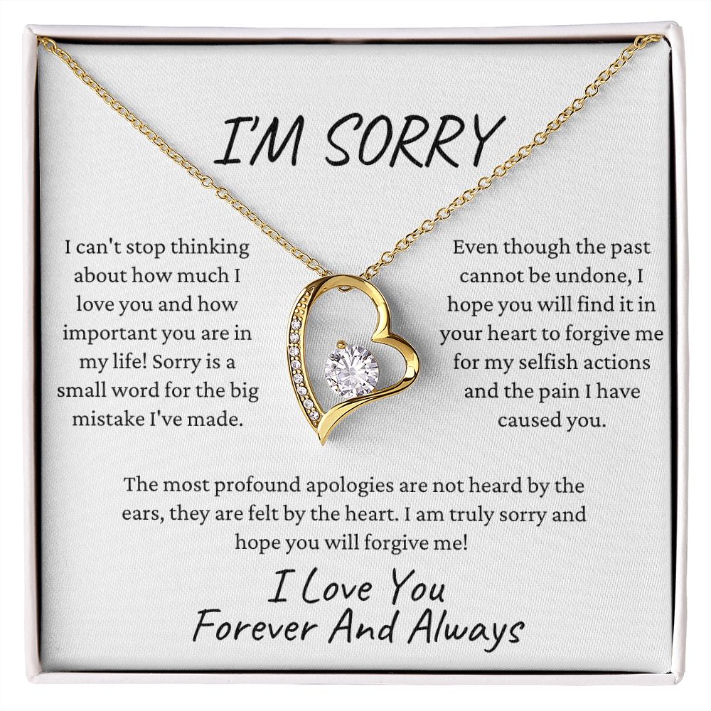 I'm Sorry I Love You | Forever Love Necklace