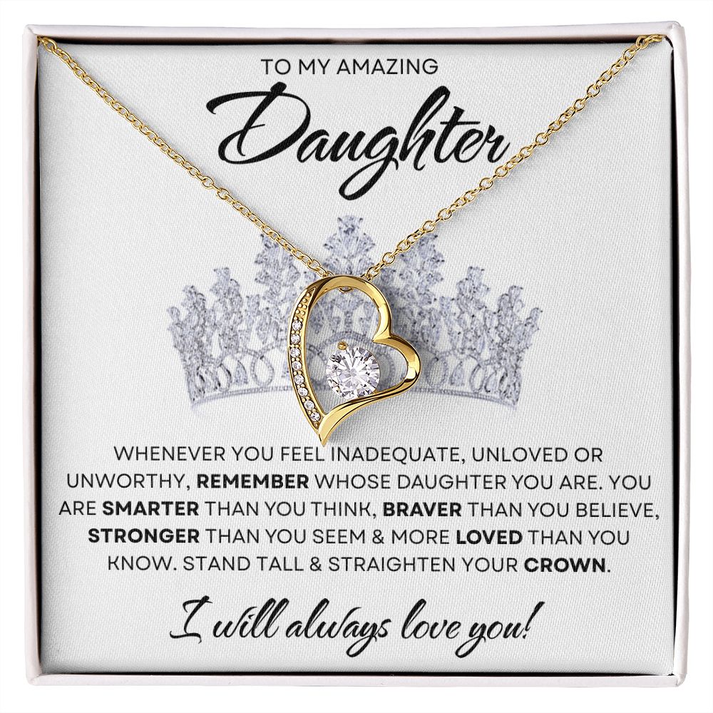 To My Daughter | Crown | Forever Love Necklace