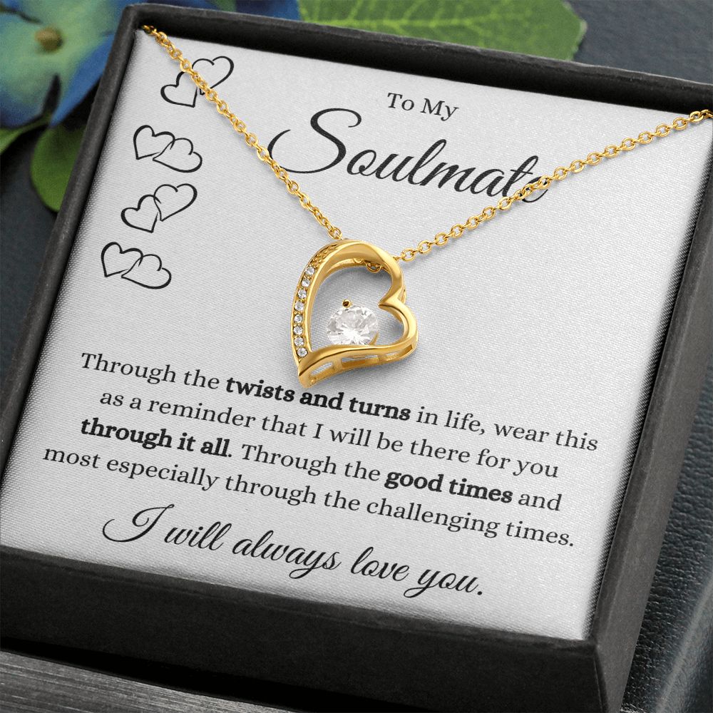 To My Soulmate | Twist and Turn | Forever Love Necklace