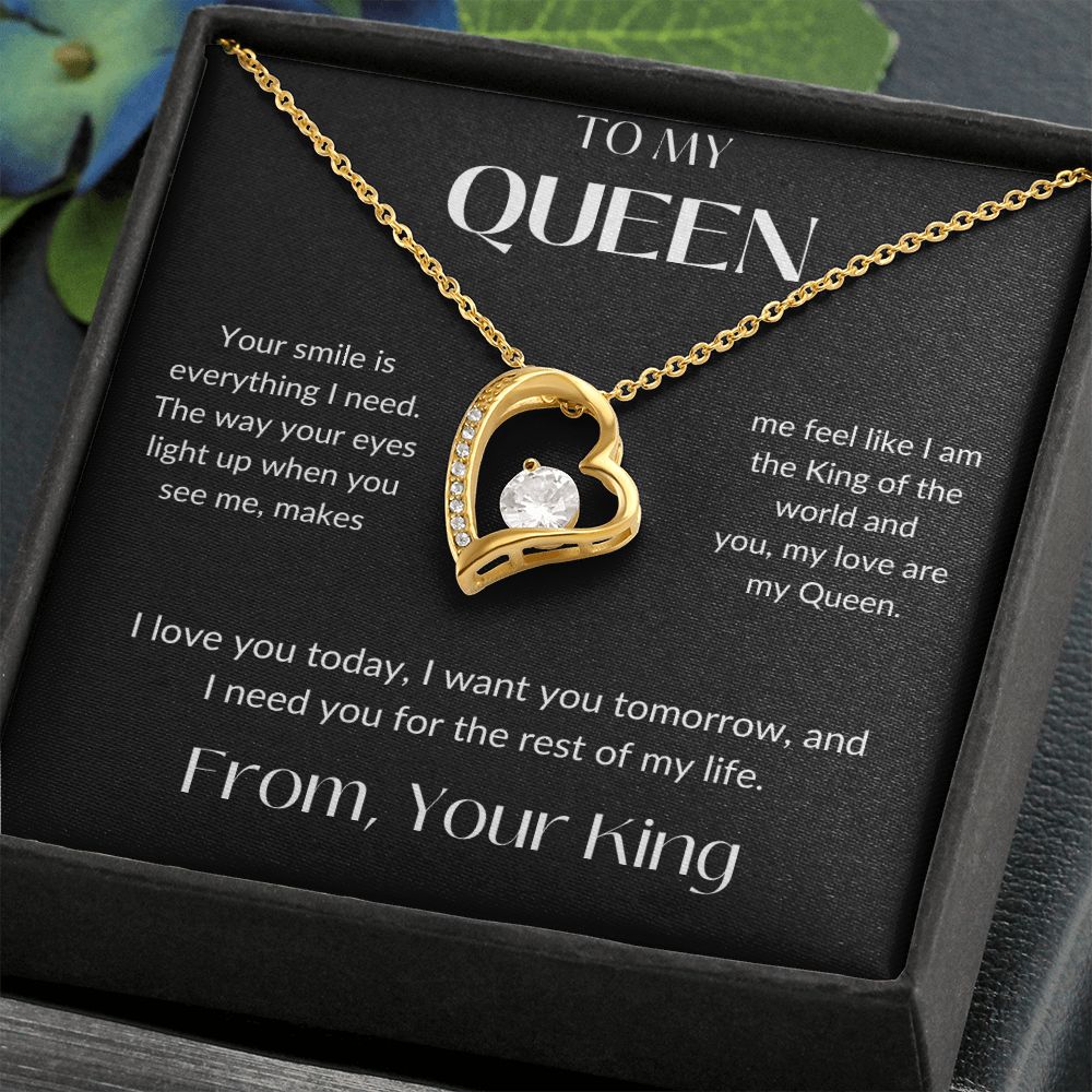 To My Queen | Wife Soulmate | Forever Love Necklace