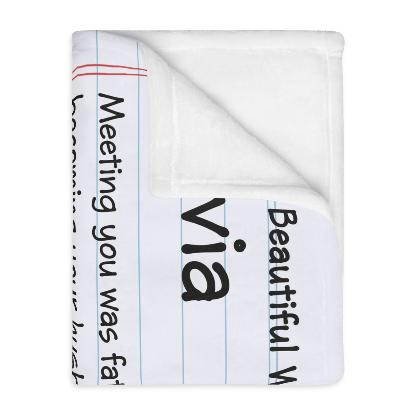 To My Beautiful Wife From Husband | Meeting You Was Fate | Love Letter Blanket