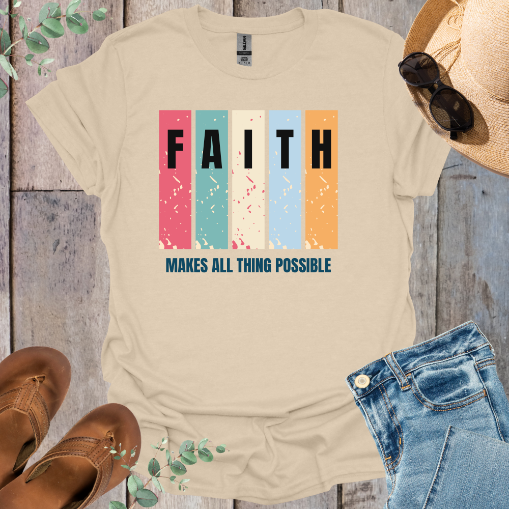 Faith Color Panel T-Shirt