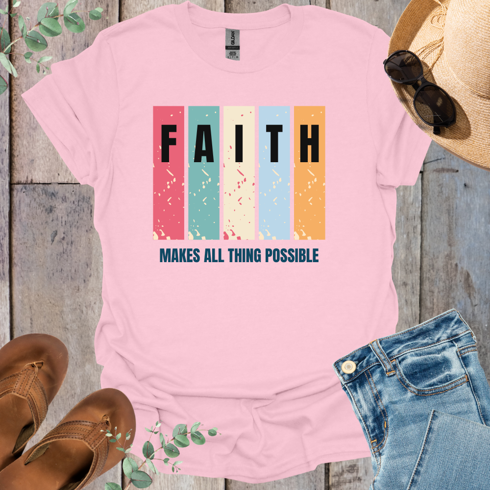 Faith Color Panel T-Shirt