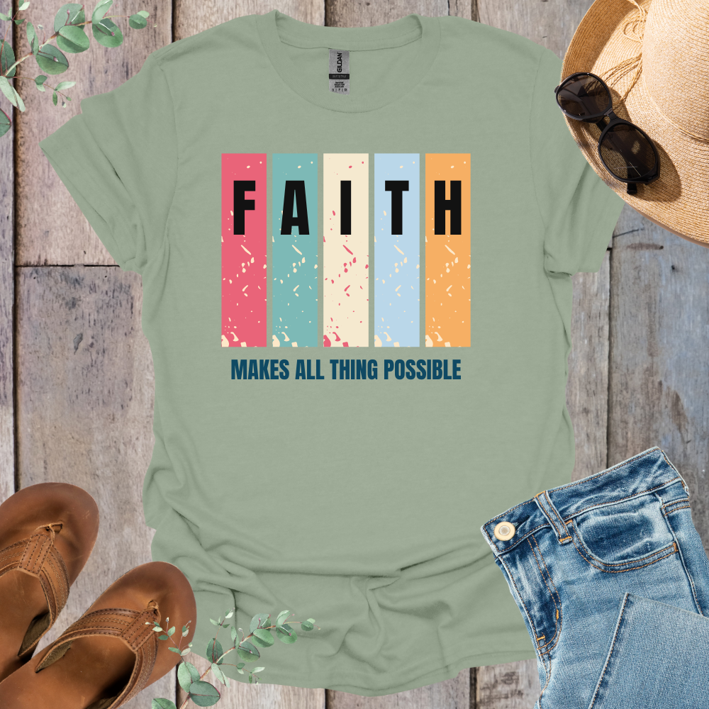 Faith Color Panel T-Shirt