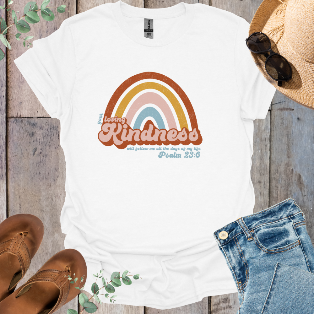 Retro Kindness Rainbow T-Shirt