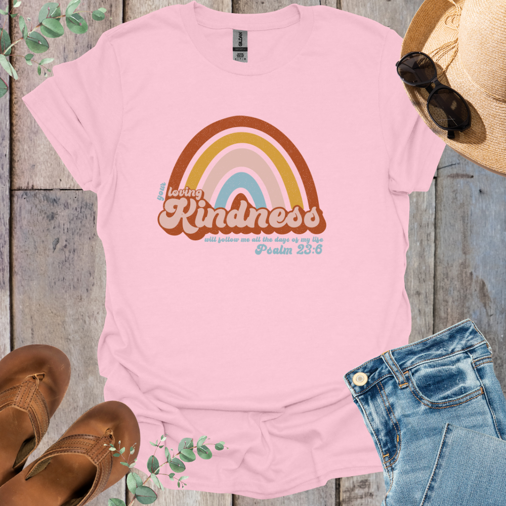 Retro Kindness Rainbow T-Shirt