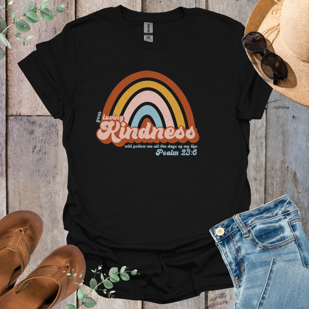 Retro Kindness Rainbow T-Shirt