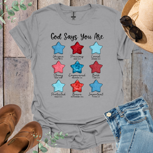 God Says Stars T-Shirt