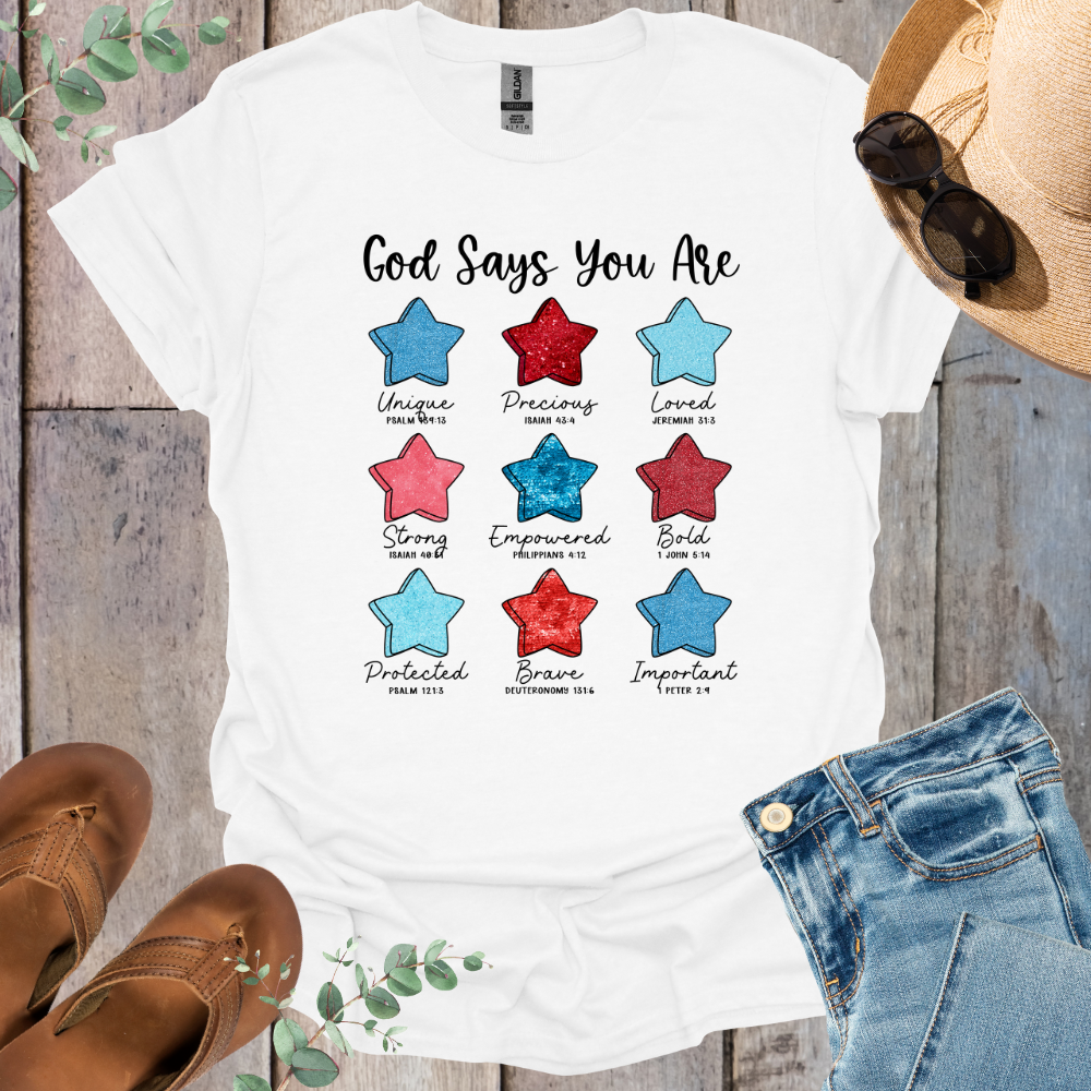 God Says Stars T-Shirt