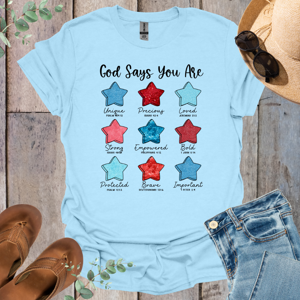 God Says Stars T-Shirt