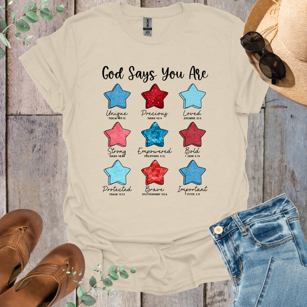 God Says Stars T-Shirt