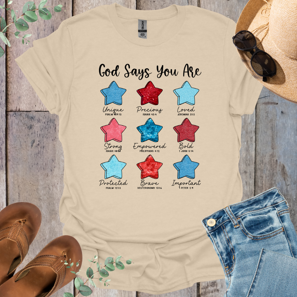 God Says Stars T-Shirt