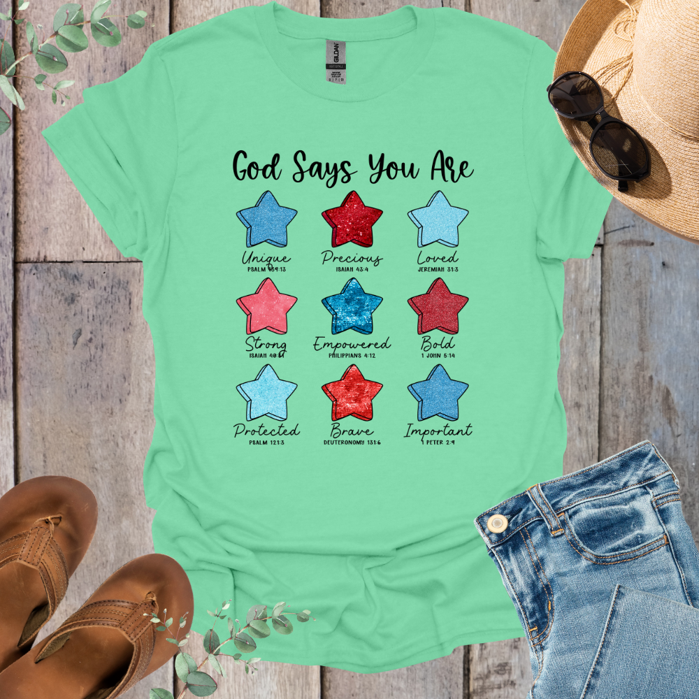 God Says Stars T-Shirt