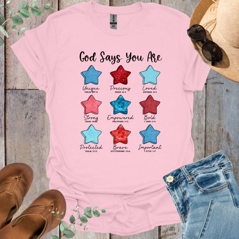 God Says Stars T-Shirt