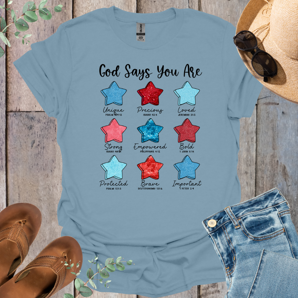 God Says Stars T-Shirt