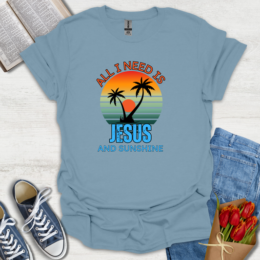 All I Need Is Jesus Palm Trees T-Shirt