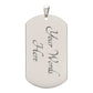 Father Daughter Unbreakable Bond Dog Tag | Personalization Fathers Day Gift