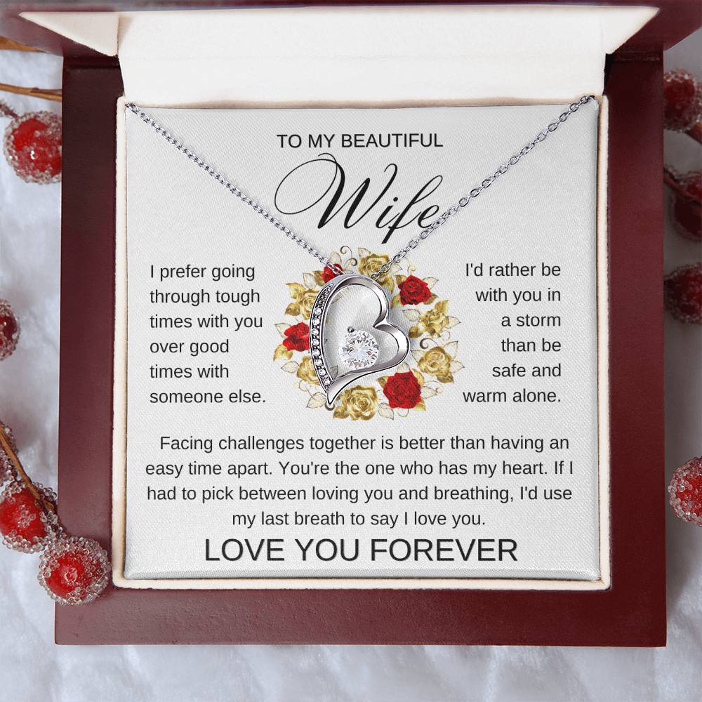 Golden Rose Ring | Forever Love Necklace | Valentines Gift