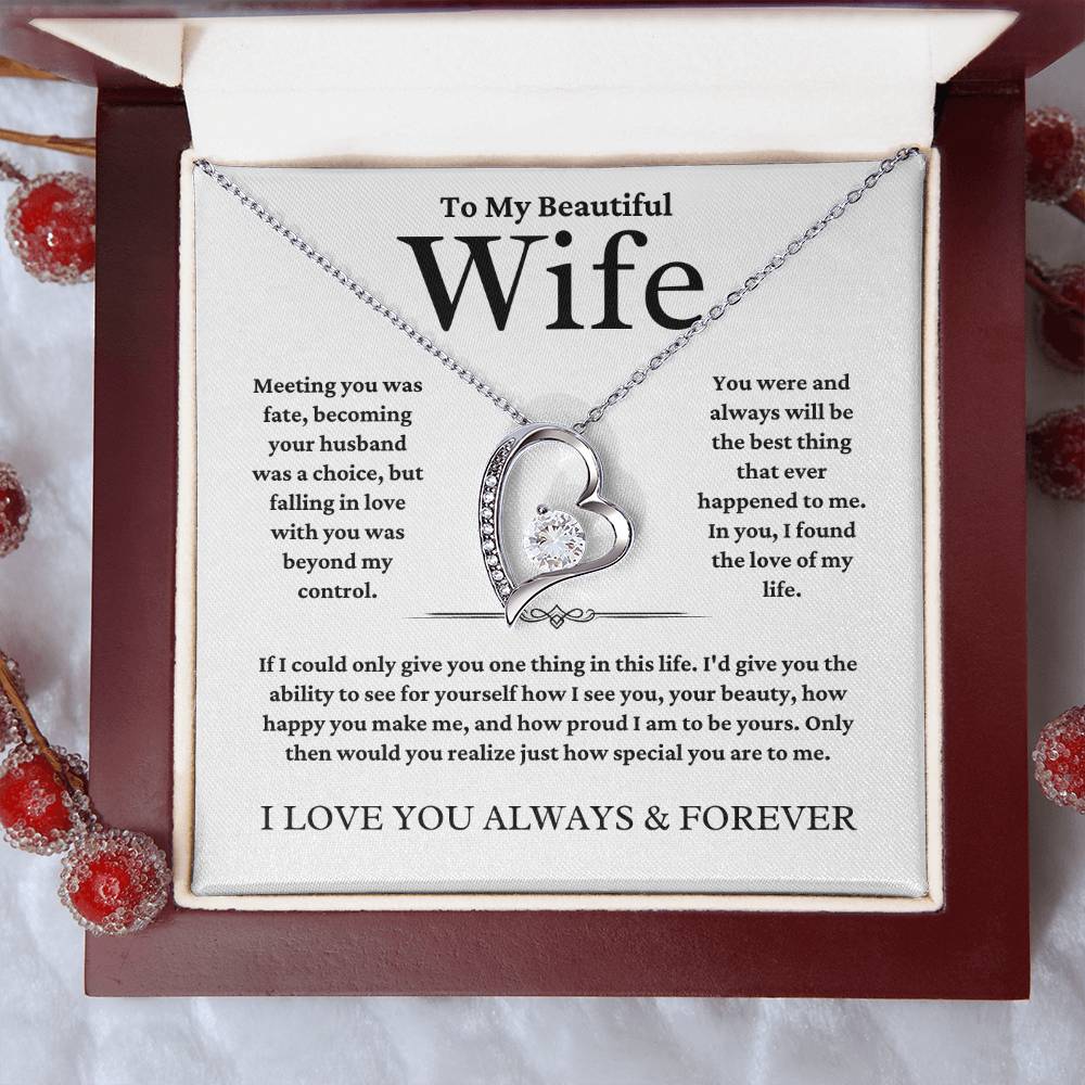 To My Wife | Meeting You | Forever Love Necklace | Summer Collection