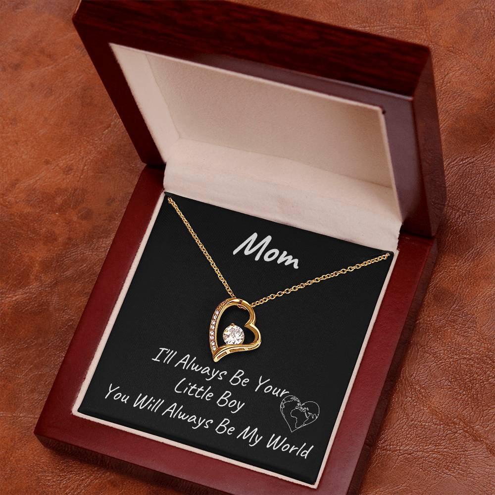 You Will Always Be My World | Forever Love Necklace | Mothers Day Gift