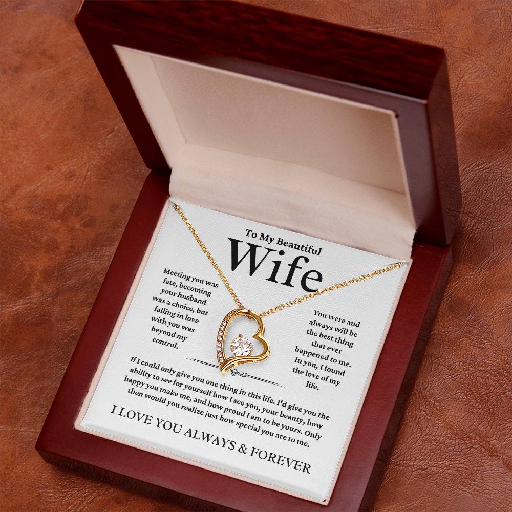 To My Wife | Meeting You | Forever Love Necklace | Summer Collection