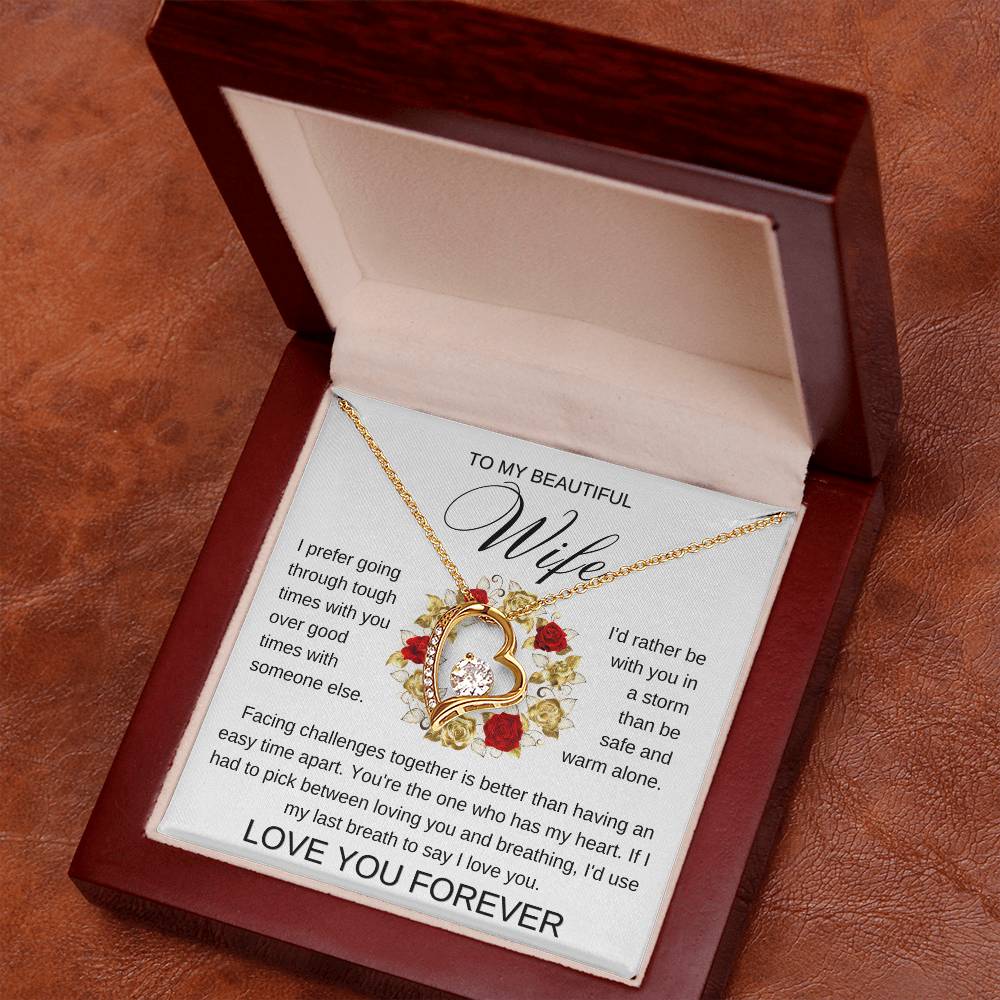 Golden Rose Ring | Forever Love Necklace | Valentines Gift