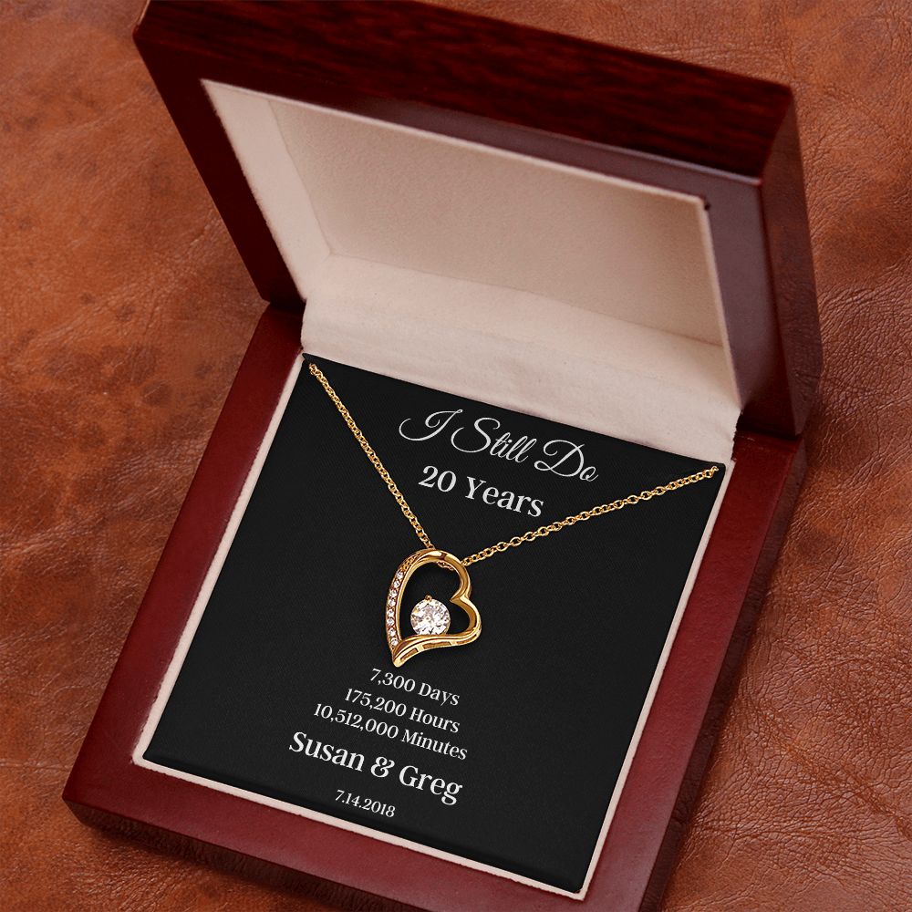 I Still Do, 20th Anniversary Gift, Anniversary Necklace, 20 Years Anniversary gift, Gift for Her, Wedding, Wedding Gift, Soulmate MNM08