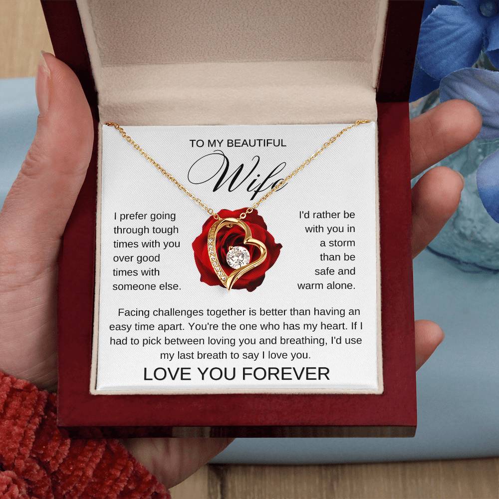 I Prefer You | Rose | Forever Love Necklace | Valentines Day Gift