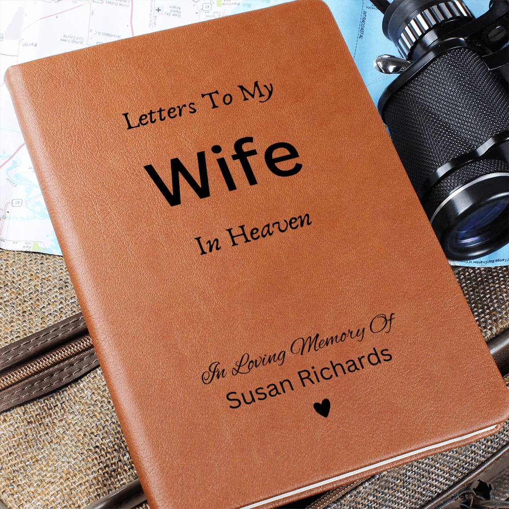 Letters To My Wife In Heaven Journal, Memorial Notebook, Memorial Gift