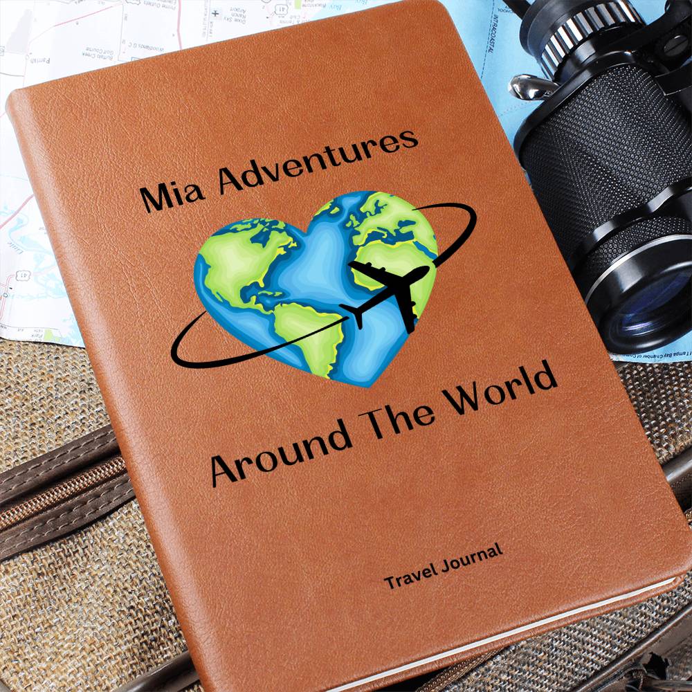 Travel Journal, Personalize Notebook, Adventure Book, Journey, Traveling, Vacation