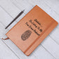 True Crime Journal Gift | Listing To My True Crime Podcast | Leather Journal
