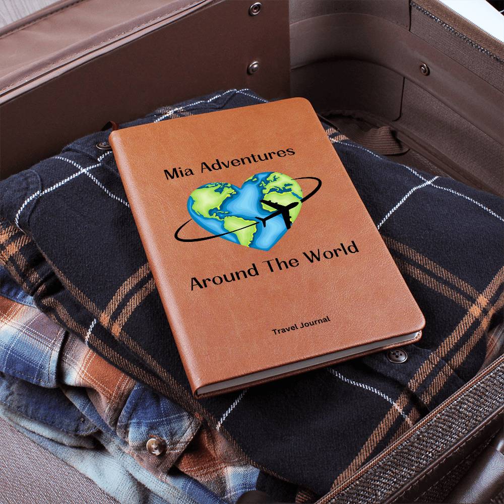 Travel Journal, Personalize Notebook, Adventure Book, Journey, Traveling, Vacation