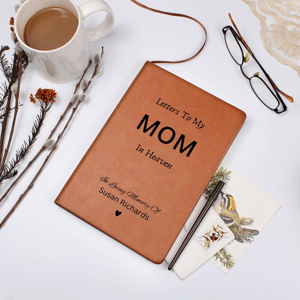 Letters To My Mom In Heaven Journal, Memorial Notebook, Memorial Gift