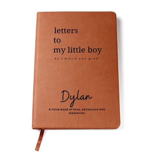 Letters to My Little Boy | Leather Journal Notebook | Keepsake