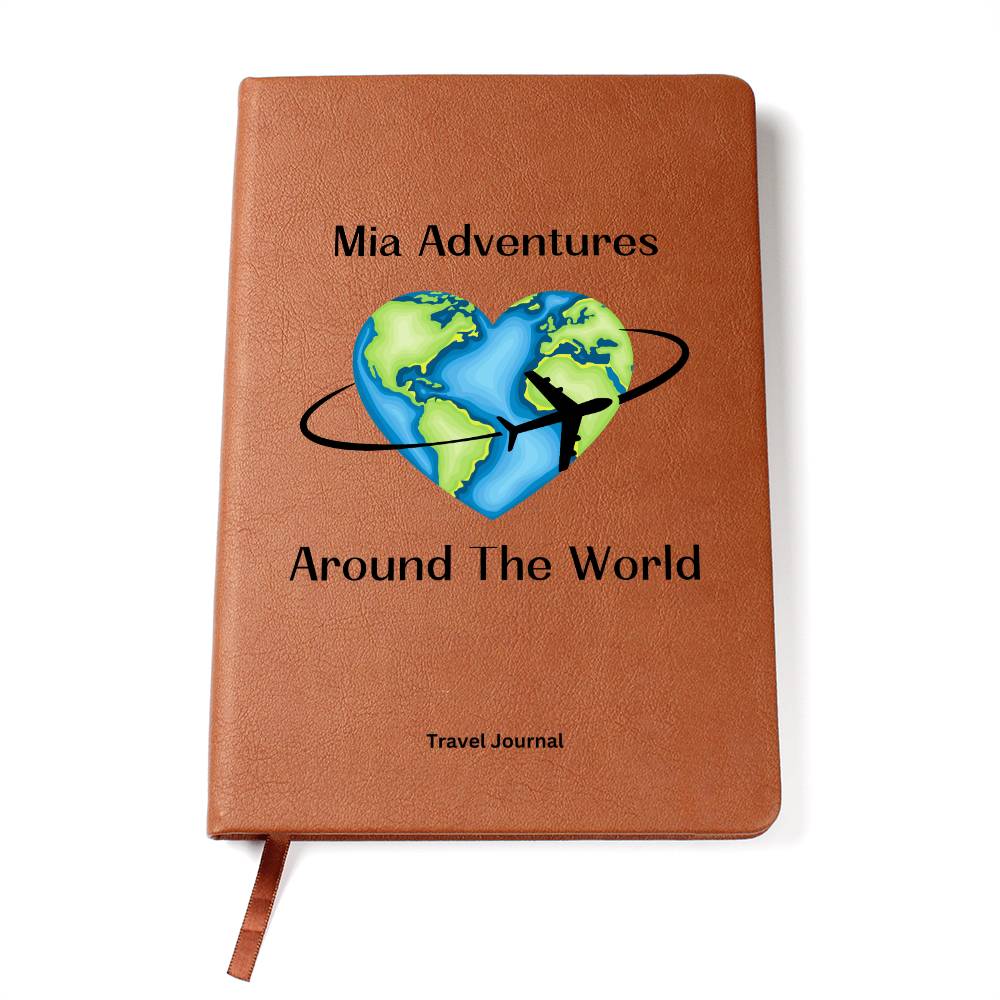 Travel Journal, Personalize Notebook, Adventure Book, Journey, Traveling, Vacation