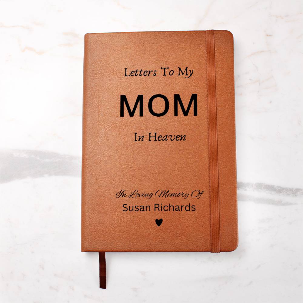 Letters To My Mom In Heaven Journal, Memorial Notebook, Memorial Gift