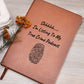 True Crime Journal Gift | Listing To My True Crime Podcast | Leather Journal